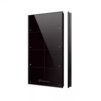 Grenton touchpaneel 8 touchvelden TF-Bus zwart glasfront