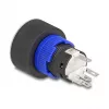 Delock drukschakelaar 22 mm vlak kunststof wit LED