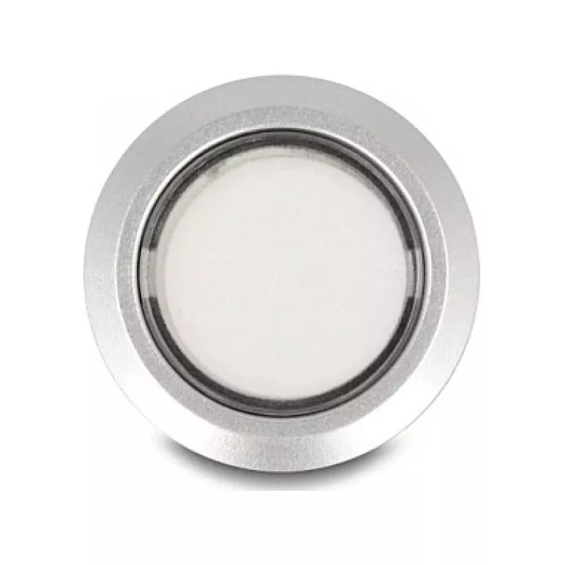 Delock drukschakelaar 22 mm vlak kunststof wit LED