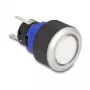 Delock drukschakelaar 22 mm vlak kunststof wit LED