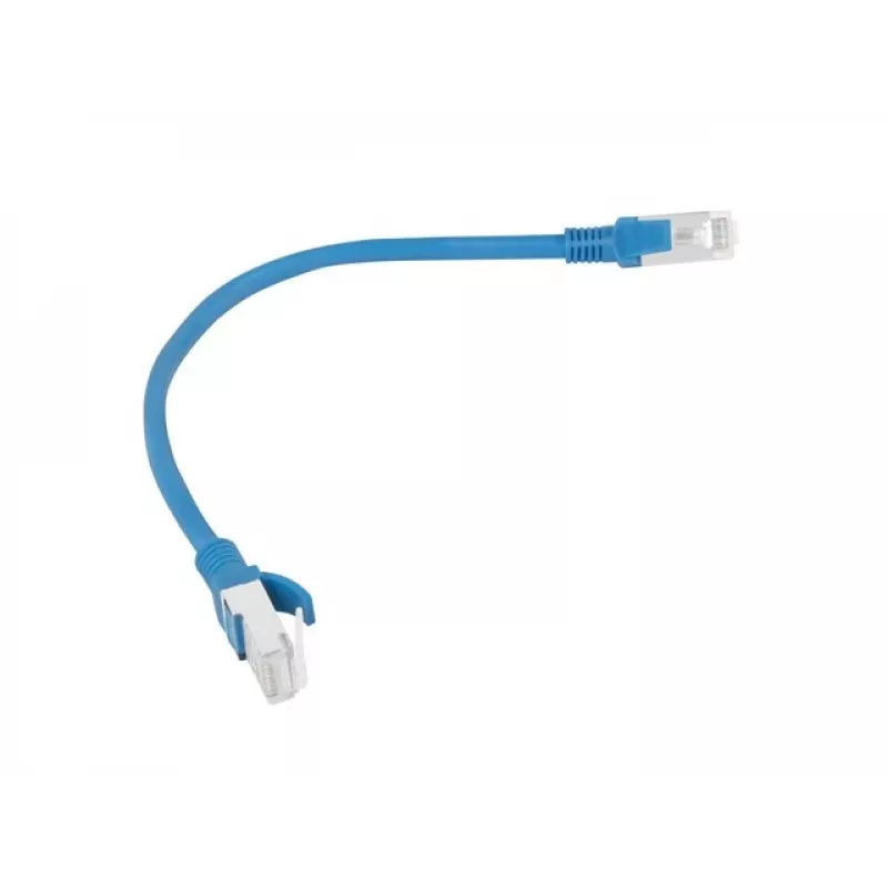Lanberg PCU5-10CC-0025-B Cat5e U/UTP RJ45 patchkabel 0,25m blauw
