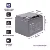 Qoltec 53035 AGM-accu 12V 45Ah 540A