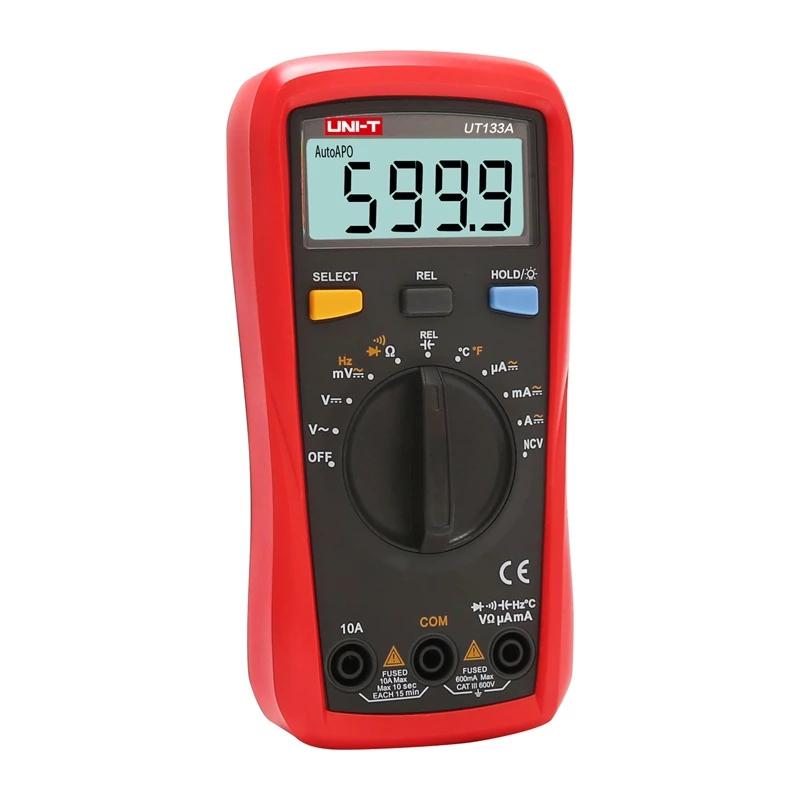 Uni-T UT133A draagbare digitale multimeter 6000 counts True RMS auto ranging