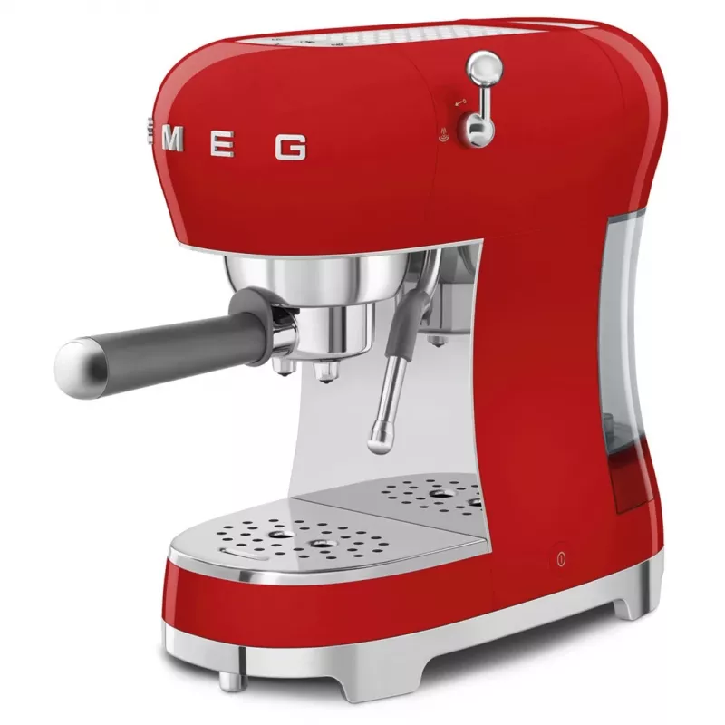 Smeg ECF02RDEU 50's Style handmatige espressomachine 1.1 L rood