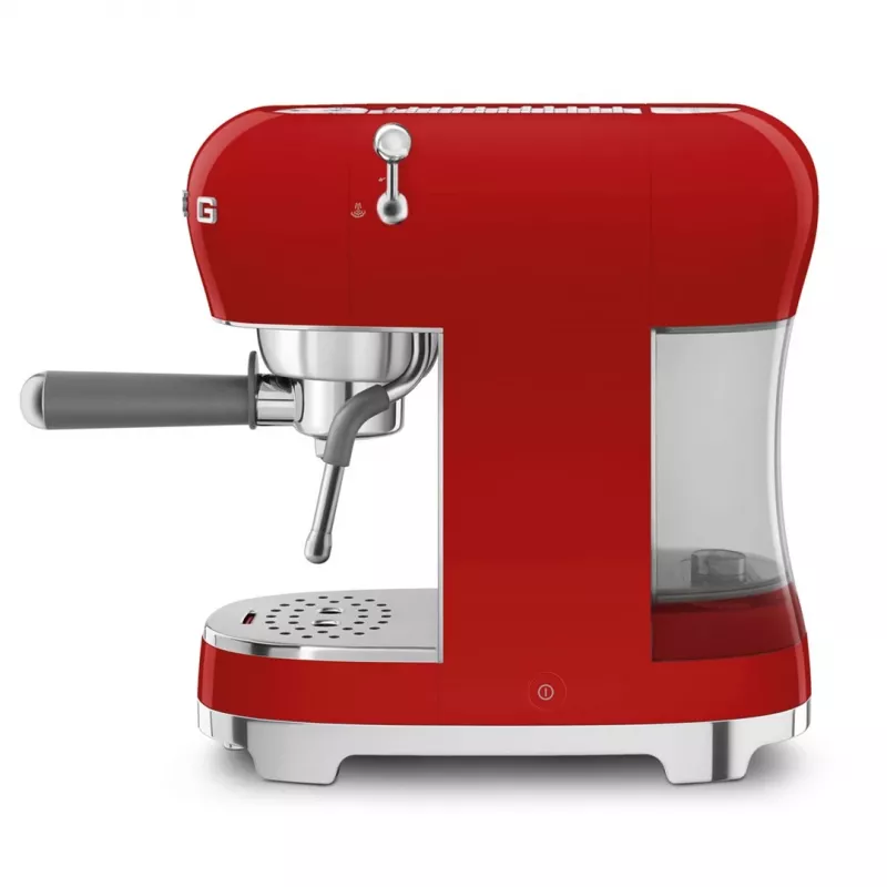 Smeg ECF02RDEU 50's Style handmatige espressomachine 1.1 L rood