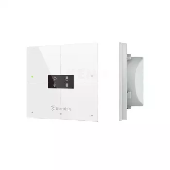 Grenton Smart Panel 4 touchvelden OLED TF-Bus display wit glasfront