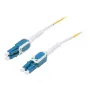 Synergy21 glasvezel patchkabel 1,0m LC-LC duplex OS2 single-mode 9/125µm Uniboot draaibare push/pull 2mm geel