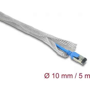 Delock vlechtkous voor EMC-afscherming zelfsluitend 5 m x 10 mm (20992)
