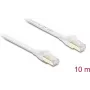 Delock RJ45 platte patchkabel Cat.8.1 U/FTP 40 Gbps 10 m wit (81038)