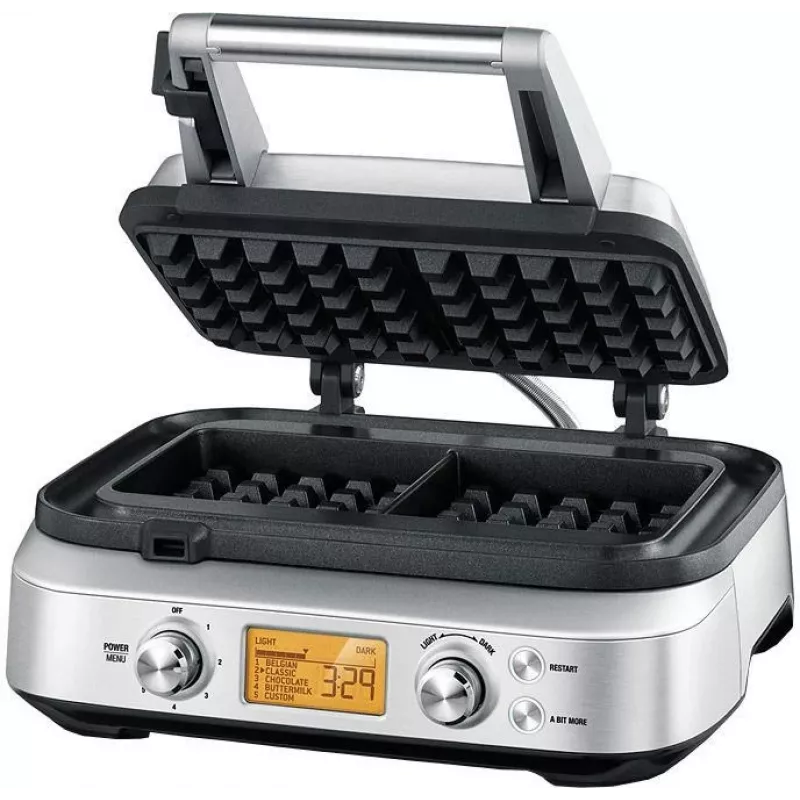 Sage SWM620BSS4EEU1 Smart Waffle Pro Belgisch wafelijzer, 1000 W, geborsteld RVS