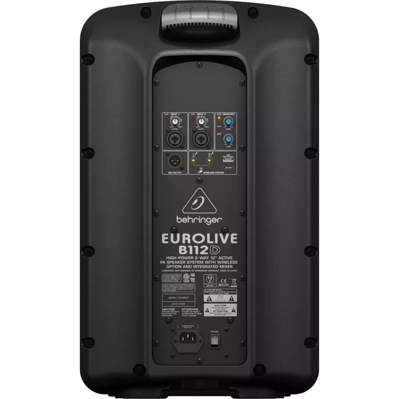 Behringer B112D actieve PA-luidspreker 12 inch 1000W zwart