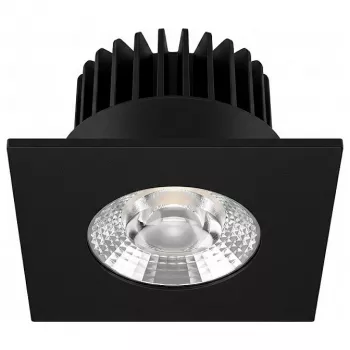 Synergy 21 LED inbouwplafondspot Helios zwart - vierkant - neutraalwit