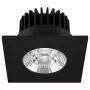 Synergy 21 LED inbouwplafondspot Helios zwart - vierkant - neutraalwit