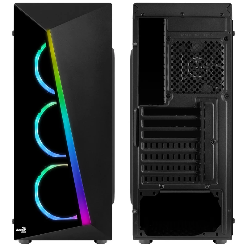 Aerocool Shard Tempered Glass Midi-Tower Zwart