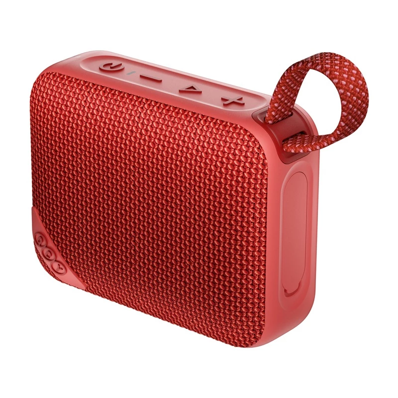 QCY SP2 Draagbare Bluetooth-luidspreker (rood) - IP67 waterdicht, RGB-verlichting, TWS-stereo