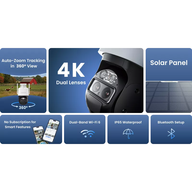 Reolink TrackMix B770 met zonnepaneel 2 dual-lens accucamera