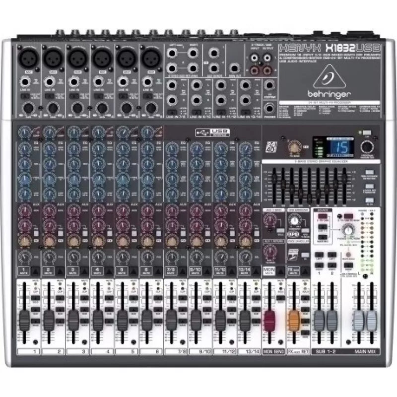 Behringer X1832USB Audiomixer 18 kanalen