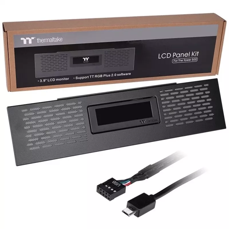 Thermaltake LCD-paneelkit zwart voor The Tower 500