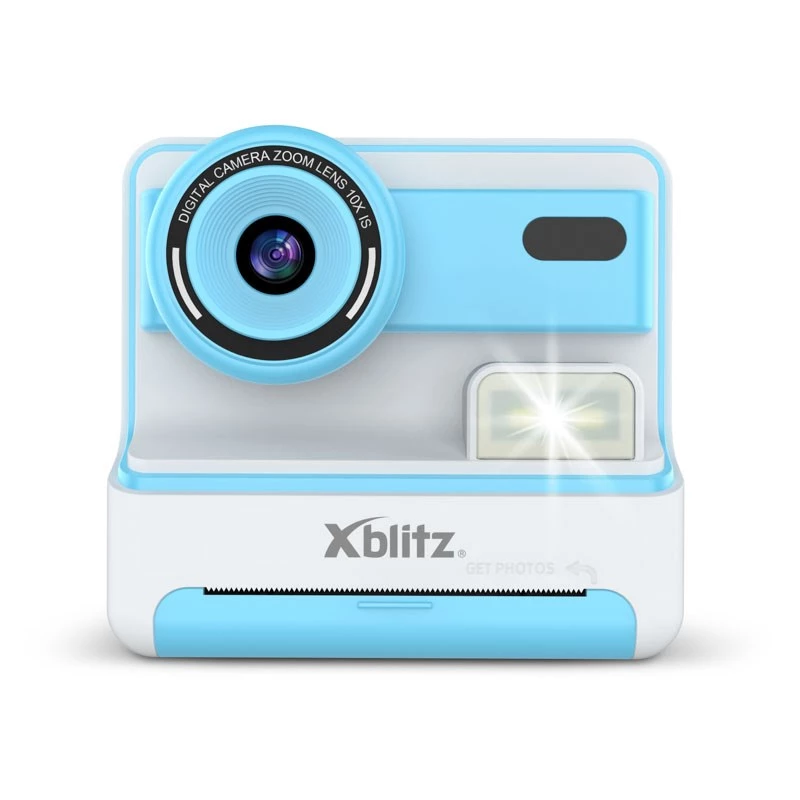 XBLITZ FLASH BLUE instantcamera met thermoprinter voor kinderen