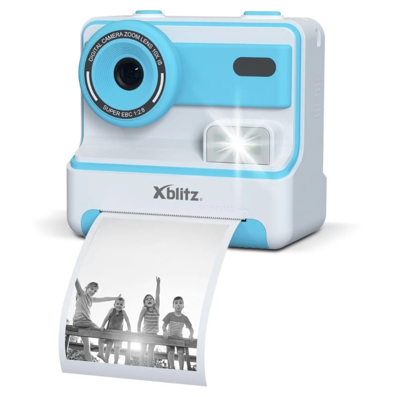 XBLITZ FLASH BLUE instantcamera met thermoprinter voor kinderen
