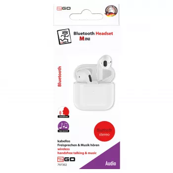 2GO ACV Bluetooth-headset TWS Mini - wit