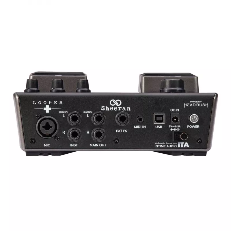 Sheeran Looper+ by HeadRush - looper en vocal-processor met 2 stereo-loopsporen, 4 uur opname, 128 geheugenplaatsen, vocal-effecten, 32-bit float-audio
