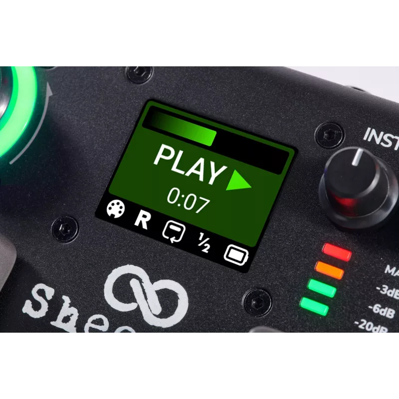 Sheeran Looper+ by HeadRush - looper en vocal-processor met 2 stereo-loopsporen, 4 uur opname, 128 geheugenplaatsen, vocal-effecten, 32-bit float-audio