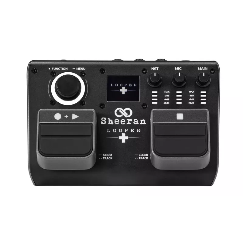 Sheeran Looper+ by HeadRush - looper en vocal-processor met 2 stereo-loopsporen, 4 uur opname, 128 geheugenplaatsen, vocal-effecten, 32-bit float-audio