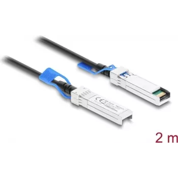 Delock Twinax SFP28 naar SFP28 Direct Attach-kabel 25 Gbps 2 m