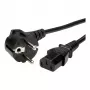 Synergy 21 Netkabel 230V CEE 7/7 Schuko-stekker naar IEC-C13-koppeling 1m zwart