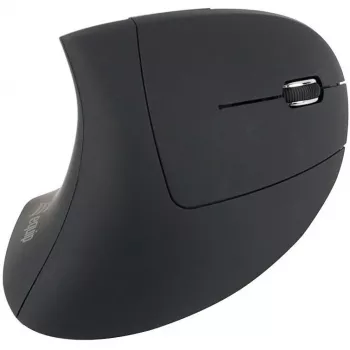 Equip 245110 Verticale ergonomische draadloze muis - rechtshandig - 2,4 GHz - USB-ontvanger - zwart