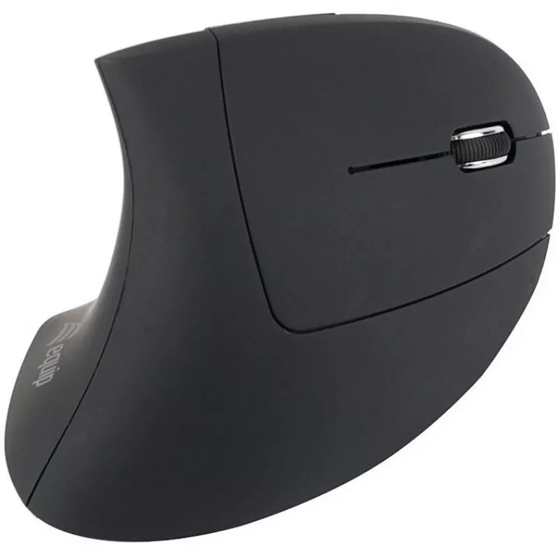 Equip 245110 Verticale ergonomische draadloze muis - rechtshandig - 2,4 GHz - USB-ontvanger - zwart
