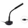Equip Desktop-microfoon met verstelbare hoek, USB-aansluiting, zwart