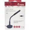 Equip Desktop-microfoon met verstelbare hoek, USB-aansluiting, zwart