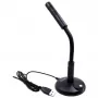 Equip Desktop-microfoon met verstelbare hoek, USB-aansluiting, zwart