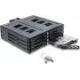 Delock 5,25 inch wisselraam voor 8 x 2,5 inch SATA of SAS HDD / SSD met slot