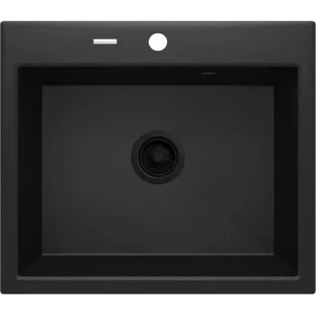 DEANTE 1-bowl granieten spoelbak Graphite Metallic Andante