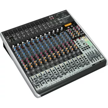 Behringer QX2442USB 24-input 4/2-bus analoge mixer met USB-interface en FX