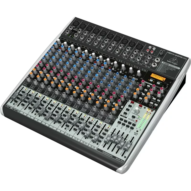Behringer QX2442USB 24-input 4/2-bus analoge mixer met USB-interface en FX