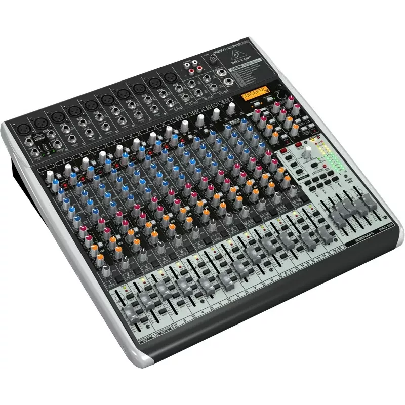 Behringer QX2442USB 24-input 4/2-bus analoge mixer met USB-interface en FX