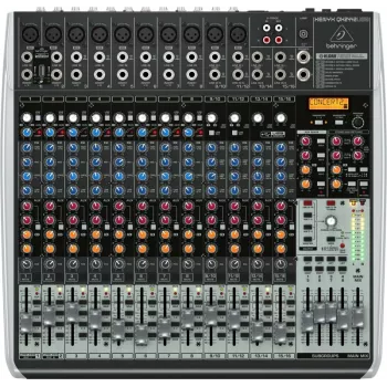 Behringer QX2442USB 24-input 4/2-bus analoge mixer met USB-interface en FX