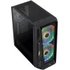 Aerocool AirHawk Duo midi-tower, gehard glas - zwart