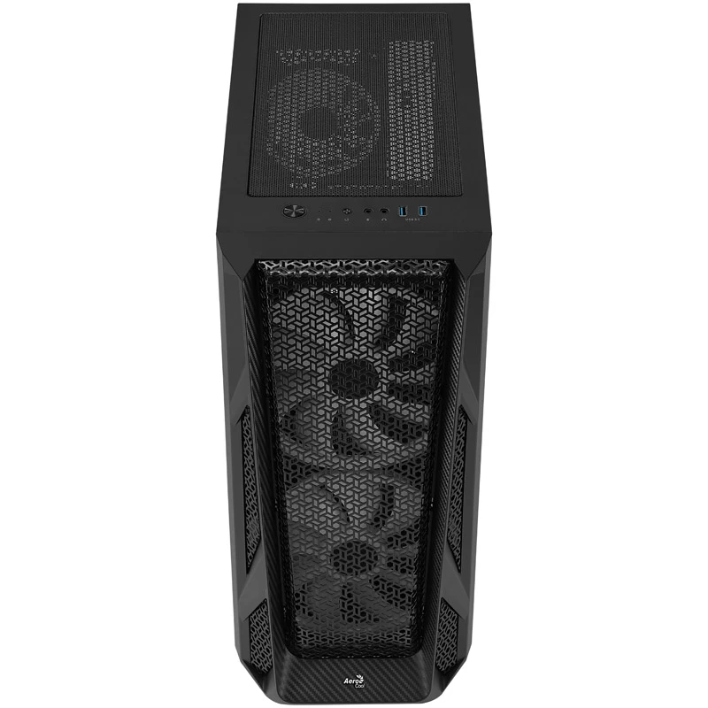 Aerocool AirHawk Duo midi-tower, gehard glas - zwart