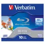 Verbatim BD-R DL 50GB 6x inkjet printbaar jewel case 10-pack