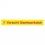 EFB-Elektronik waarschuwingslabel glasvezel, caution fiber optic cable, pak van 50 (80361.1-50)