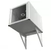 EFB Elektronik steunelement voor wandbehuizing diepte 800mm RAL 7035, 2-delige set