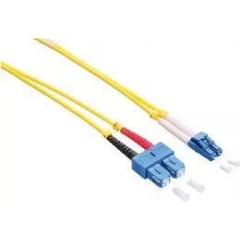 LogiLink glasvezel-patchkabel LC naar SC singlemode OS2 duplex 10 m LSZH geel