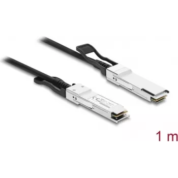 Delock Twinax-kabel QSFP+ stekker naar QSFP+ stekker 40 Gbps 1 m