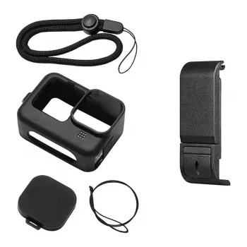 PULUZ siliconen beschermhoes voor GoPro Hero 9/10/11/12 (zwart)