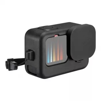 PULUZ siliconen beschermhoes voor GoPro Hero 9/10/11/12 (zwart)